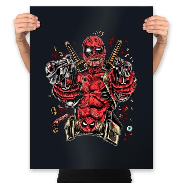 Bloody Mercenary - Prints Posters RIPT Apparel 18x24 / Black