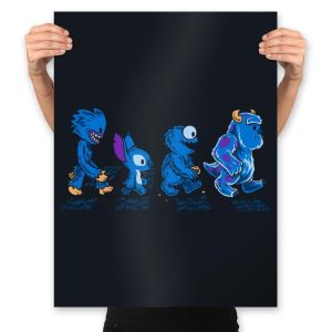 Blue Beast Road - Prints Posters RIPT Apparel 18x24 / Black