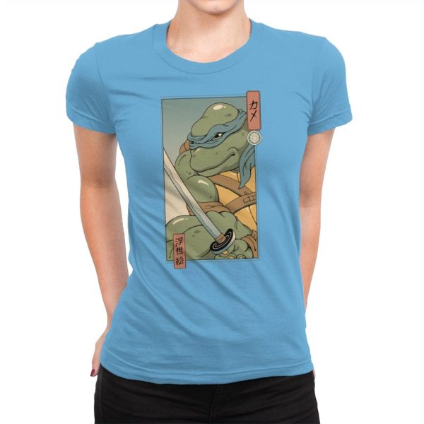 Blue Kame Ninja - Womens Premium T-Shirts RIPT Apparel Small / Turquoise