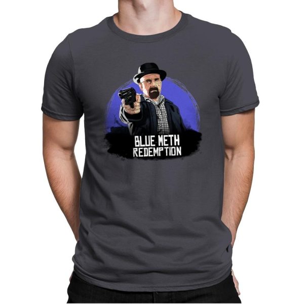 Blue Meth Redemption - Mens Premium T-Shirts RIPT Apparel Small / Heavy Metal