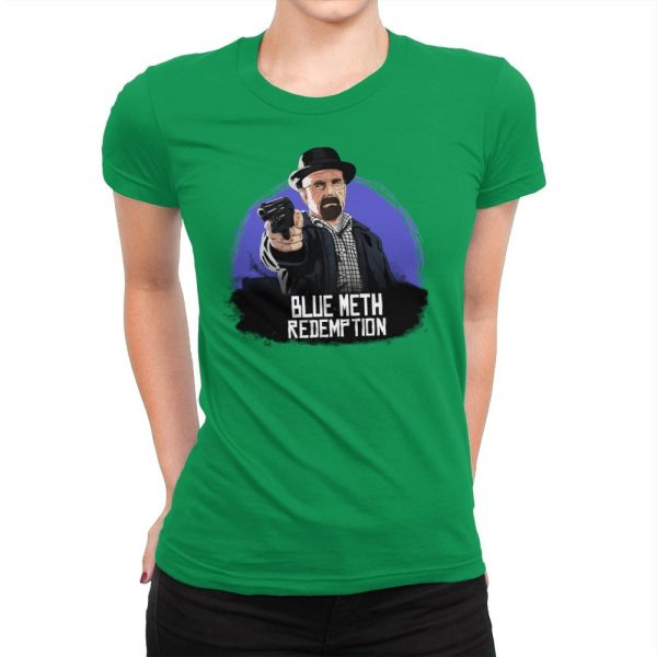 Blue Meth Redemption - Womens Premium T-Shirts RIPT Apparel Small / Kelly Green