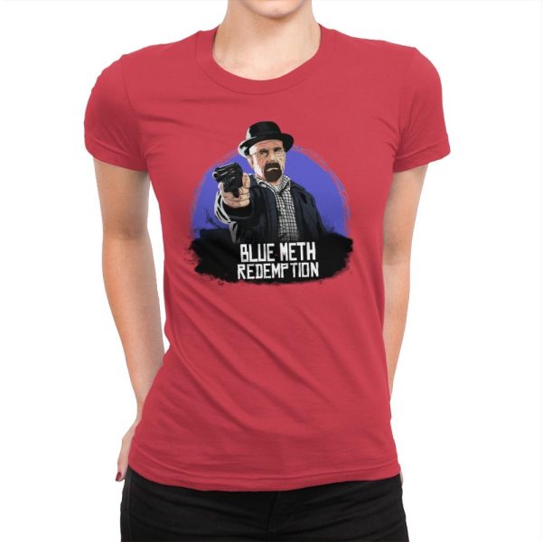 Blue Meth Redemption - Womens Premium T-Shirts RIPT Apparel Small / Red