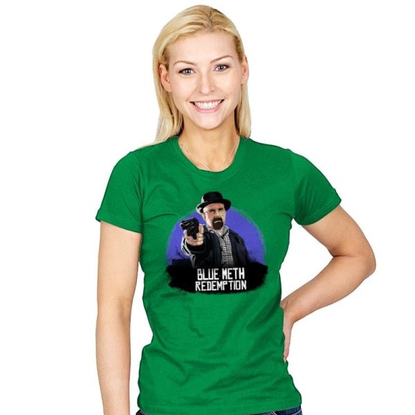 Blue Meth Redemption - Womens T-Shirts RIPT Apparel Small / Kelly