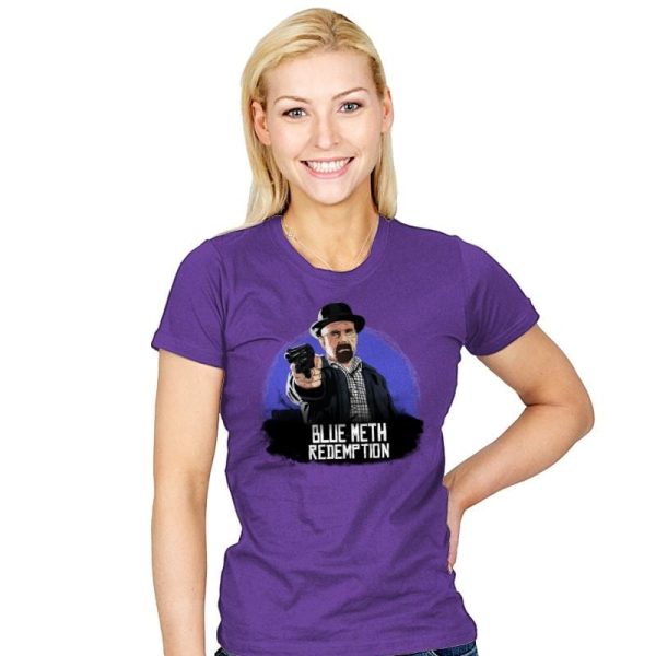 Blue Meth Redemption - Womens T-Shirts RIPT Apparel Small / Purple