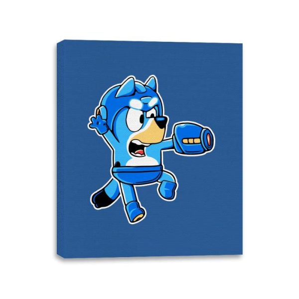 Bluey Bomber - Canvas Wraps Canvas Wraps RIPT Apparel 11x14 / Royal