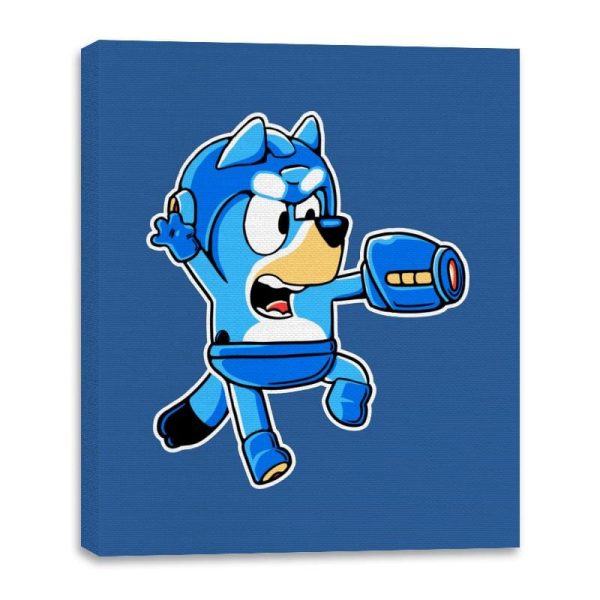 Bluey Bomber - Canvas Wraps Canvas Wraps RIPT Apparel 16x20 / Royal