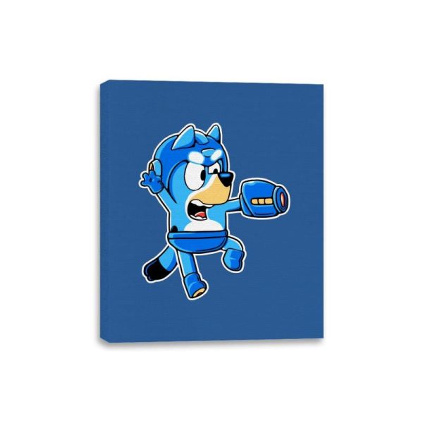 Bluey Bomber - Canvas Wraps Canvas Wraps RIPT Apparel 8x10 / Royal