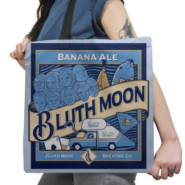 Bluth Moon Exclusive - Tote Bag Tote Bag RIPT Apparel 18x18 / Baby Blue