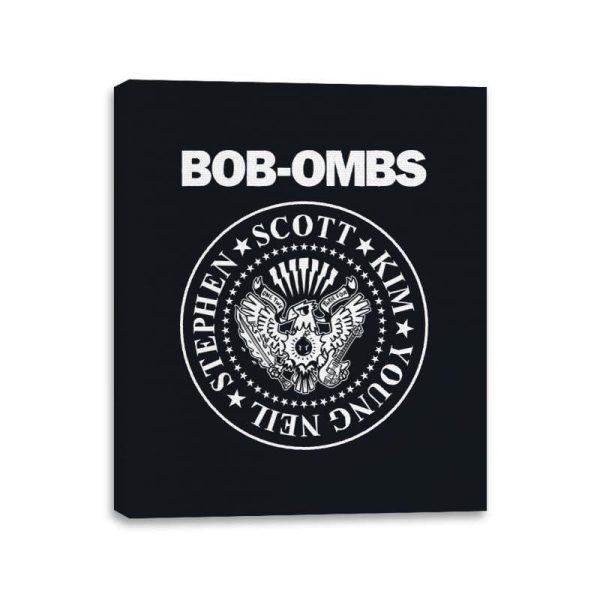 Bob-Ombs - Canvas Wraps Canvas Wraps RIPT Apparel 11x14 / Black