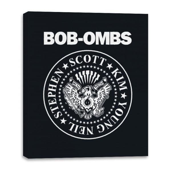 Bob-Ombs - Canvas Wraps Canvas Wraps RIPT Apparel 16x20 / Black