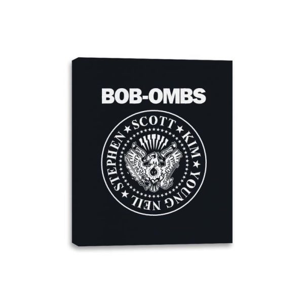 Bob-Ombs - Canvas Wraps Canvas Wraps RIPT Apparel 8x10 / Black