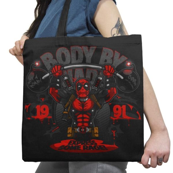 Body by Wade Exclusive - Tote Bag Tote Bag RIPT Apparel 18x18 / Black