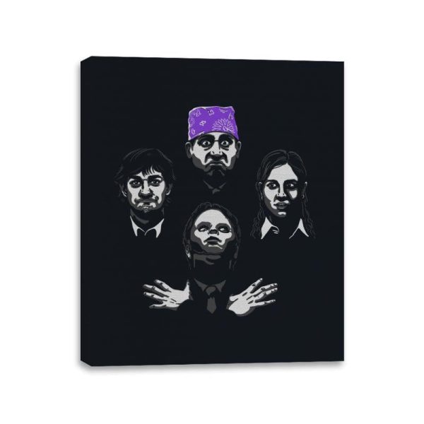 Bohemian Office - Shirt Club - Canvas Wraps Canvas Wraps RIPT Apparel 11x14 / Black