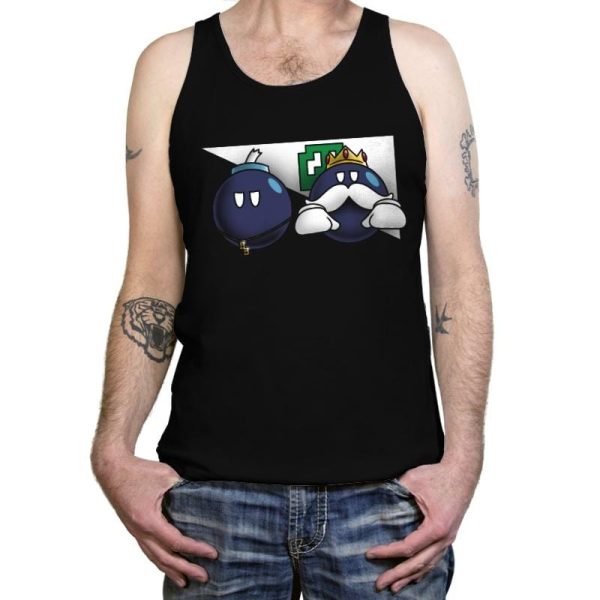 Bombs over Mushroomland - Tanktop Tanktop RIPT Apparel X-Small / Black