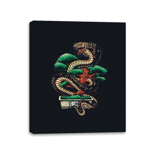 Bonsai Never Die - Canvas Wraps Canvas Wraps RIPT Apparel 11x14 / Black