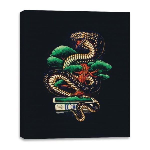 Bonsai Never Die - Canvas Wraps Canvas Wraps RIPT Apparel 16x20 / Black