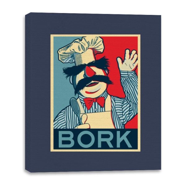 Bork - Canvas Wraps Canvas Wraps RIPT Apparel 16x20 / Navy