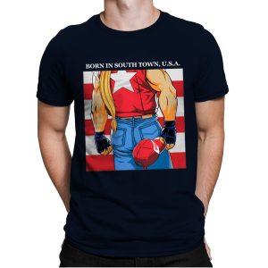 Born in South Town, USA! - Mens Premium T-Shirts RIPT Apparel Small / Midnight Navy