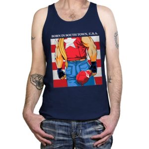 Born in South Town, USA! - Tanktop Tanktop RIPT Apparel X-Small / Navy