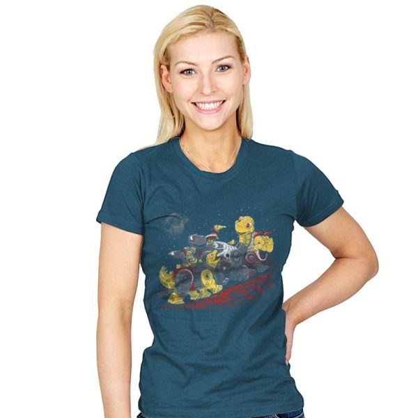 Bots Before Time - Best Seller - Womens T-Shirts RIPT Apparel Small / Indigo