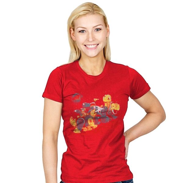 Bots Before Time - Best Seller - Womens T-Shirts RIPT Apparel Small / Red