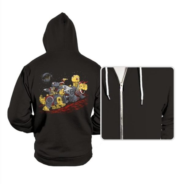 Bots Before Time - Hoodies Hoodies RIPT Apparel Small / Black