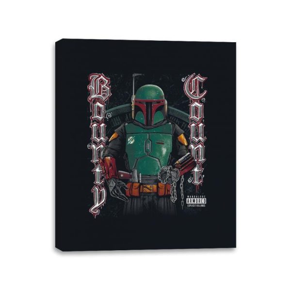 Bounty Count - Canvas Wraps Canvas Wraps RIPT Apparel 11x14 / Black