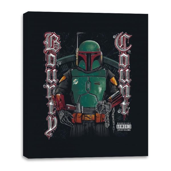 Bounty Count - Canvas Wraps Canvas Wraps RIPT Apparel 16x20 / Black