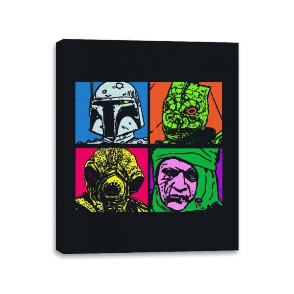 Bounty Hunter Pop - Canvas Wraps Canvas Wraps RIPT Apparel 11x14 / Black