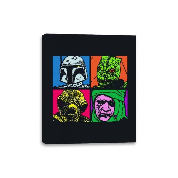 Bounty Hunter Pop - Canvas Wraps Canvas Wraps RIPT Apparel 8x10 / Black