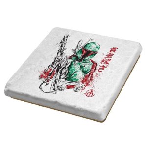 Bounty Hunter - Sumi Ink Wars - Coasters Coasters RIPT Apparel 1 Coaster / White