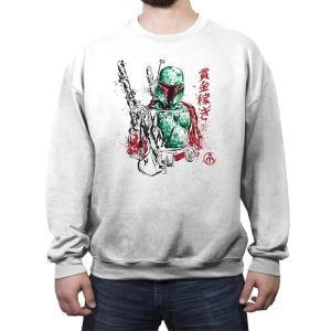 Bounty Hunter - Sumi Ink Wars - Crew Neck Sweatshirt Crew Neck Sweatshirt RIPT Apparel