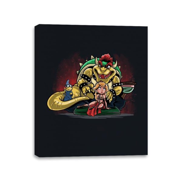 Bowser the Hutt - Canvas Wraps Canvas Wraps RIPT Apparel 11x14 / Black