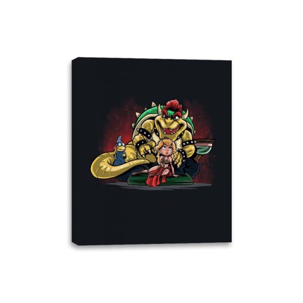 Bowser the Hutt - Canvas Wraps Canvas Wraps RIPT Apparel 8x10 / Black