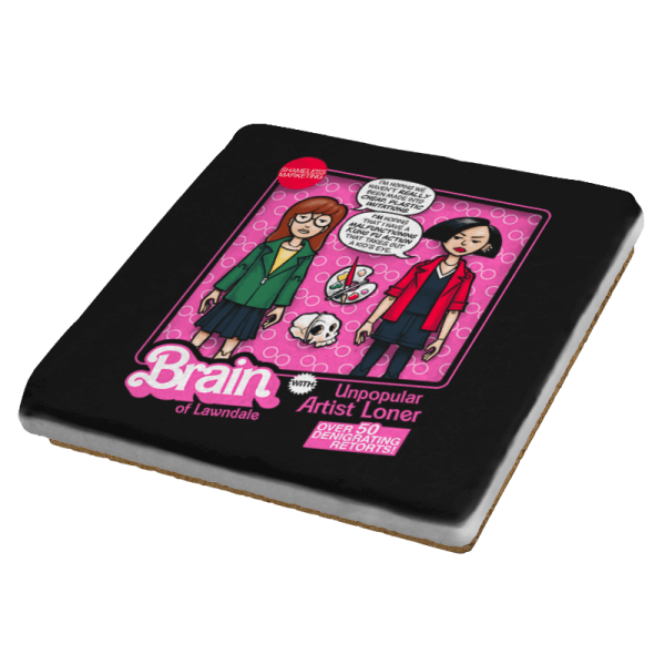 Brain of Lawndale Doll - Coasters Coasters RIPT Apparel 1 Coaster