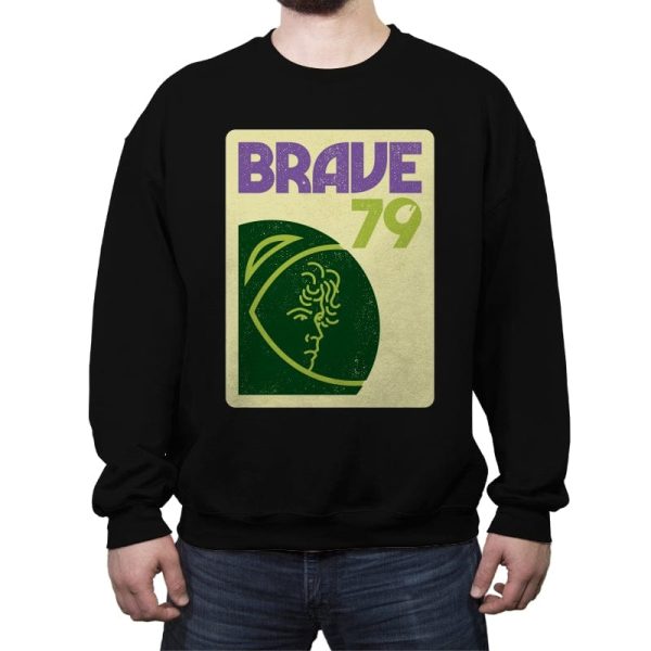 Brave 79  - Crew Neck Sweatshirt Crew Neck Sweatshirt RIPT Apparel Small / Black