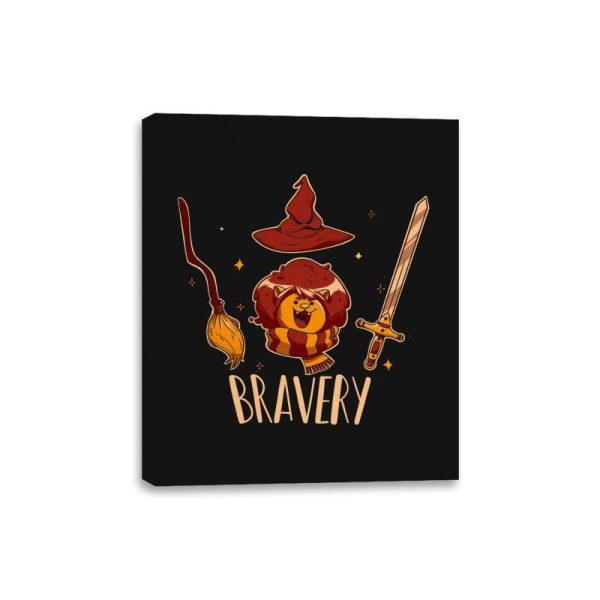 Bravery - Canvas Wraps Canvas Wraps RIPT Apparel 8x10 / Black