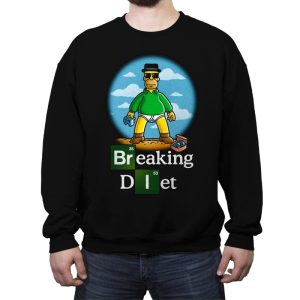 Breaking Diet - Crew Neck Sweatshirt Crew Neck Sweatshirt RIPT Apparel Small / Black