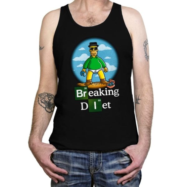 Breaking Diet - Tanktop Tanktop RIPT Apparel X-Small / Black