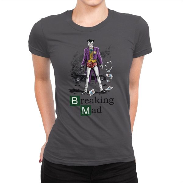 Breaking Mad - Womens Premium T-Shirts RIPT Apparel Small / Heavy Metal