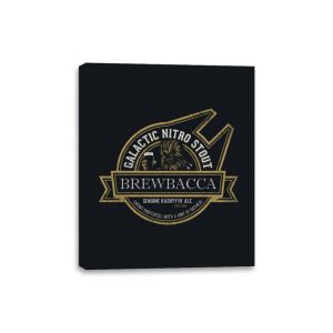 Brewbacca's Galactic Nitro Stout - Canvas Wraps Canvas Wraps RIPT Apparel 8x10 / Black