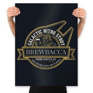 Brewbacca's Galactic Nitro Stout - Prints Posters RIPT Apparel 18x24 / Black