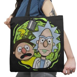 Brick and Mernie Exclusive - Tote Bag Tote Bag RIPT Apparel 18x18 / Black