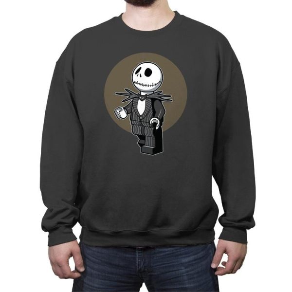 Brick Skellington Exclusive - Brick Tees - Crew Neck Sweatshirt Crew Neck Sweatshirt RIPT Apparel Small / Charcoal