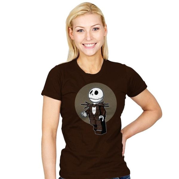 Brick Skellington Exclusive - Brick Tees - Womens T-Shirts RIPT Apparel Small / Brown