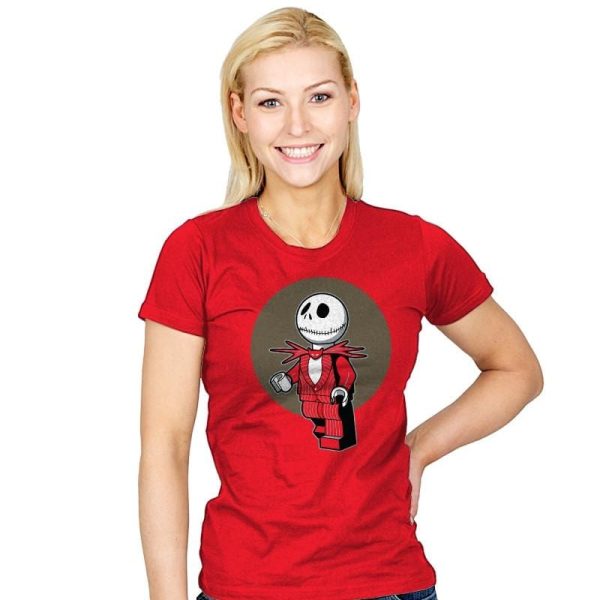 Brick Skellington Exclusive - Brick Tees - Womens T-Shirts RIPT Apparel Small / Red
