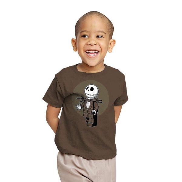 Brick Skellington Exclusive - Brick Tees - Youth T-Shirts RIPT Apparel X-small / Dark chocolate