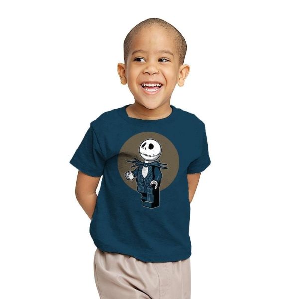 Brick Skellington Exclusive - Brick Tees - Youth T-Shirts RIPT Apparel X-small / Indigo