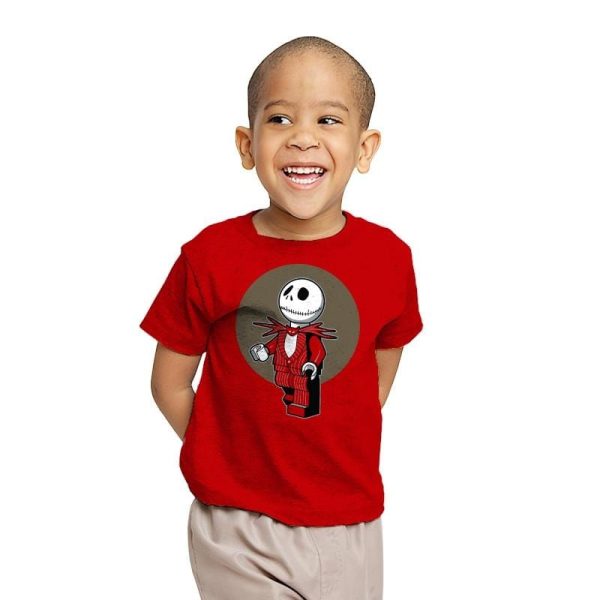 Brick Skellington Exclusive - Brick Tees - Youth T-Shirts RIPT Apparel X-small / Red
