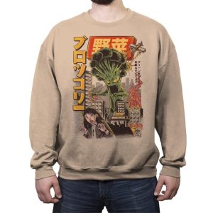 Broccozilla - Crew Neck Sweatshirt Crew Neck Sweatshirt RIPT Apparel